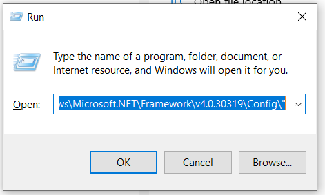 .net framework v4.0.30319 error